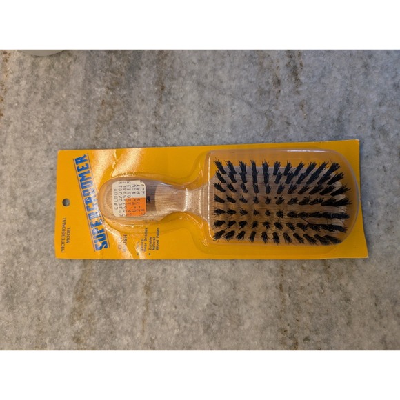 Vintage‎ Brand New Club Super Groomer Brush With Boar Bristles - Picture 1 of 8